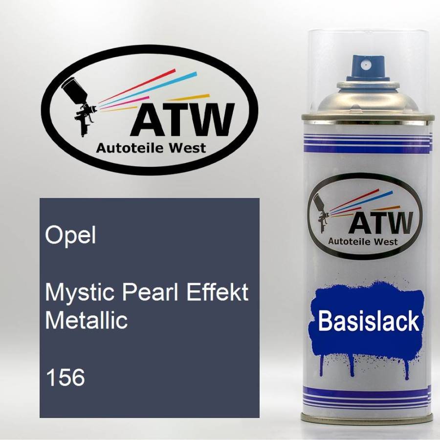 Opel, Mystic Pearl Effekt Metallic, 156: 400ml Sprühdose, von ATW Autoteile West.